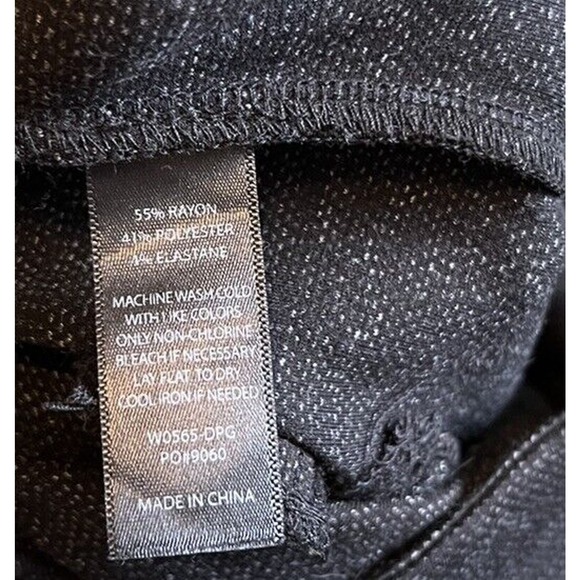 Betabrand Career Yoga Pants Sz Small Petite Charcoal Gray Wide Leg Flare Stretch - Picture 6 of 6